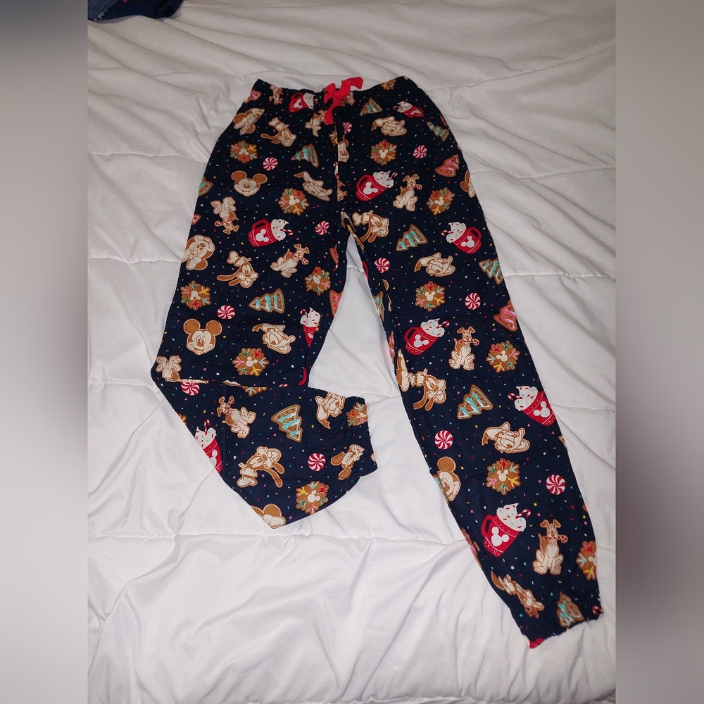 Disney "Holiday Cookies" Flannel Pajama Pants XSmall Old Navy